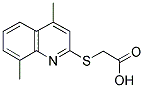 (4,8-DIMETHYL-QUINOLIN-2-YLSULFANYL)-ACETIC ACID Struktur