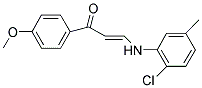 3-(2-CHLORO-5-METHYLANILINO)-1-(4-METHOXYPHENYL)-2-PROPEN-1-ONE Struktur