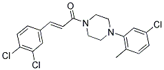 3-(3,4-DICHLOROPHENYL)-1-(4-(5-CHLORO-2-METHYLPHENYL)PIPERAZINYL)PROP-2-EN-1-ONE Struktur