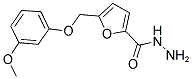 5-(3-METHOXY-PHENOXYMETHYL)-FURAN-2-CARBOXYLIC ACID HYDRAZIDE Struktur