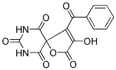 4-BENZOYL-3-HYDROXY-1-OXA-7,9-DIAZASPIRO[4.5]DEC-3-ENE-2,6,8,10-TETRONE Struktur