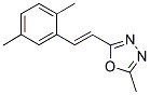 2-[(E)-2-(2,5-DIMETHYLPHENYL)ETHENYL]-5-METHYL-1,3,4-OXADIAZOLE Struktur