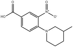 4-(3-METHYL-PIPERIDIN-1-YL)-3-NITRO-BENZOIC ACID Struktur