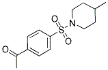 1-[4-[(4-METHYLPIPERIDIN-1-YL)SULFONYL]PHENYL]ETHANONE Struktur