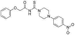 N-{[4-(4-NITROPHENYL)PIPERAZIN-1-YL]CARBONOTHIOYL}-2-PHENOXYACETAMIDE Struktur