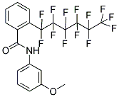 N-(3-METHOXYPHENYL)-2-(1,1,2,2,3,3,4,4,5,5,6,6,6-TRIDECAFLUOROHEXYL)BENZAMIDE Struktur