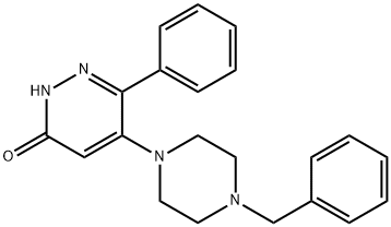 5-(4-BENZYLPIPERAZINO)-6-PHENYL-3(2H)-PYRIDAZINONE Struktur