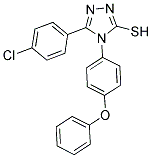 5-(4-CHLORO-PHENYL)-4-(4-PHENOXY-PHENYL)-4H-[1,2,4]TRIAZOLE-3-THIOL Struktur