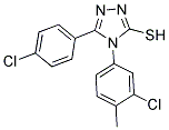 4-(3-CHLORO-4-METHYL-PHENYL)-5-(4-CHLORO-PHENYL)-4H-[1,2,4]TRIAZOLE-3-THIOL Struktur