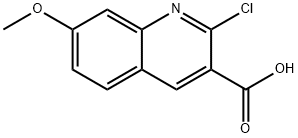 2-CHLORO-7-METHOXYQUINOLINE-3-CARBOXYLIC ACID, 155983-20-3, 結(jié)構(gòu)式