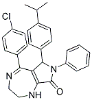 (Z)-5-(4-CHLOROPHENYL)-6-(4-ISOPROPYLPHENYL)-7-PHENYL-2,3,6,7-TETRAHYDROPYRROLO[3,4-E][1,4]DIAZEPIN-8(1H)-ONE Struktur