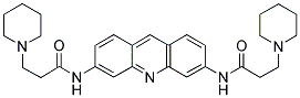 3,6-BIS(3-PIPERIDINOPROPIONAMIDO)ACRIDINE Struktur