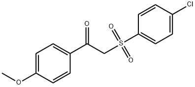 2-[(4-CHLOROPHENYL)SULFONYL]-1-(4-METHOXYPHENYL)-1-ETHANONE Structure