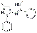 N-METHYL-N'-(3-METHYL-1-PHENYL-1H-PYRAZOL-5-YL)BENZENECARBOXIMIDAMIDE Struktur