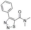 N,N-DIMETHYL-4-PHENYL-1,2,3-THIADIAZOLE-5-CARBOXAMIDE Struktur