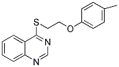 4-([2-(4-METHYLPHENOXY)ETHYL]THIO)QUINAZOLINE Struktur