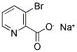 3-BROMOPICOLINIC ACID, SODIUM SALT Struktur