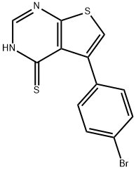 5-(4-BROMOPHENYL)THIENO[2,3-D]PYRIMIDINE-4-THIOL Struktur