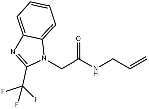 N-ALLYL-2-[2-(TRIFLUOROMETHYL)-1H-1,3-BENZIMIDAZOL-1-YL]ACETAMIDE Struktur