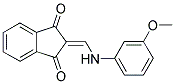 2-(((3-METHOXYPHENYL)AMINO)METHYLENE)INDANE-1,3-DIONE Struktur