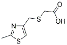 [[(2-METHYL-1,3-THIAZOL-4-YL)METHYL]THIO]ACETIC ACID Struktur