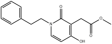 METHYL 2-(4-HYDROXY-2-OXO-1-PHENETHYL-1,2-DIHYDRO-3-PYRIDINYL)ACETATE Struktur