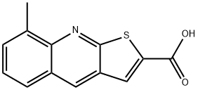 8-METHYLTHIENO[2,3-B]QUINOLINE-2-CARBOXYLIC ACID Struktur