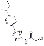 N-[4-(4-SEC-BUTYL-PHENYL)-THIAZOL-2-YL]-2-CHLORO-ACETAMIDE Struktur