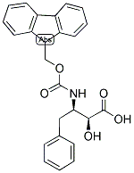 FMOC-(2S,3R)-3-AMINO-2-HYDROXY-4-PHENYLBUTANOIC ACID Struktur