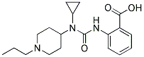 2-[3-CYCLOPROPYL-3-(1-PROPYLPIPERIDIN-4-YL)UREIDO]BENZOIC ACID Struktur