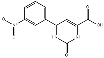 6-(3-NITROPHENYL)-2-OXO-1,2,3,6-TETRAHYDRO-4-PYRIMIDINECARBOXYLIC ACID Struktur