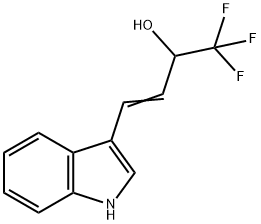 (E)-1,1,1-TRIFLUORO-4-(1H-INDOL-3-YL)-3-BUTEN-2-OL Struktur