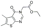 (5,6-DIMETHYL-4-OXO-4 H-THIENO[2,3-D ]PYRIMIDIN-3-YL)-ACETIC ACID ETHYL ESTER Struktur