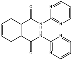 N1,N2-DI(2-PYRIMIDINYL)-4-CYCLOHEXENE-1,2-DICARBOXAMIDE Struktur