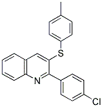 2-(4-CHLOROPHENYL)-3-QUINOLINYL 4-METHYLPHENYL SULFIDE Struktur