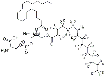 1-PALMITOYL(D31)-2-OLEOYL-SN-GLYCERO-3-[PHOSPHO-L-SERINE](SODIUM SALT) Structure