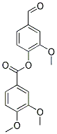 3,4-DIMETHOXY-BENZOIC ACID 4-FORMYL-2-METHOXY-PHENYL ESTER Struktur