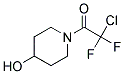 2-CHLORO-2,2-DIFLUORO-1-(4-HYDROXYPIPERIDINO)-1-ETHANONE Struktur