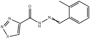 N'-[(Z)-(2-METHYLPHENYL)METHYLIDENE]-1,2,3-THIADIAZOLE-4-CARBOHYDRAZIDE Struktur