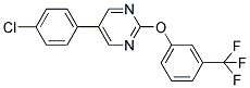 5-(4-CHLOROPHENYL)-2-PYRIMIDINYL 3-(TRIFLUOROMETHYL)PHENYL ETHER Struktur