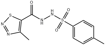 4-METHYL-N'-[(4-METHYL-1,2,3-THIADIAZOL-5-YL)CARBONYL]BENZENESULFONOHYDRAZIDE Struktur