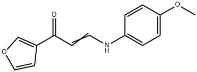 (E)-1-(3-FURYL)-3-(4-METHOXYANILINO)-2-PROPEN-1-ONE Struktur