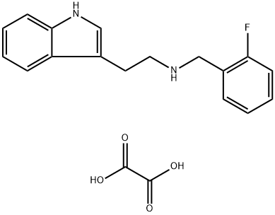 (2-FLUORO-BENZYL)-[2-(1H-INDOL-3-YL)-ETHYL]-AMINE OXALATE Struktur