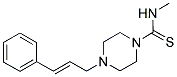 (METHYLAMINO)(4-(3-PHENYLPROP-2-ENYL)PIPERAZINYL)METHANE-1-THIONE Struktur