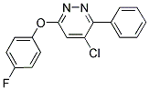 4-CHLORO-6-(4-FLUOROPHENOXY)-3-PHENYLPYRIDAZINE Struktur