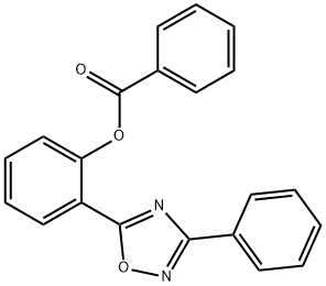 2-(3-PHENYL-1,2,4-OXADIAZOL-5-YL)PHENYL BENZOATE Struktur