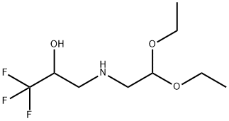 3-[(2,2-DIETHOXYETHYL)AMINO]-1,1,1-TRIFLUORO-2-PROPANOL Struktur