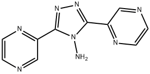 3,5-DI(2-PYRAZINYL)-4H-1,2,4-TRIAZOL-4-AMINE Struktur