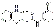 N-(3-METHOXYPHENYL)-2-(3-OXO-3,4-DIHYDRO-2H-1,4-BENZOTHIAZIN-2-YL)ACETAMIDE Struktur