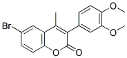 6-BROMO-3(3',4'-DIMETHOXYPHENYL)-4-METHYLCOUMARIN Struktur